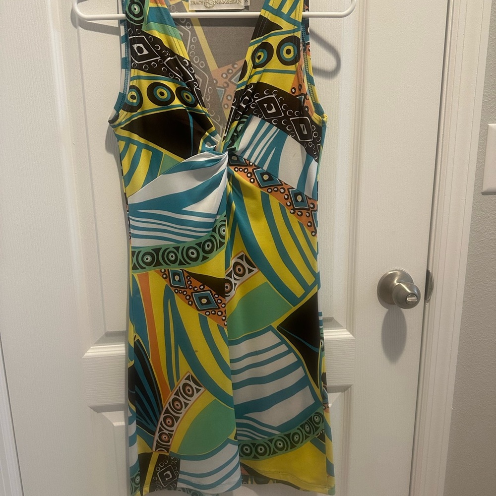 Vibrant Multicolor Sleeveless Dress
